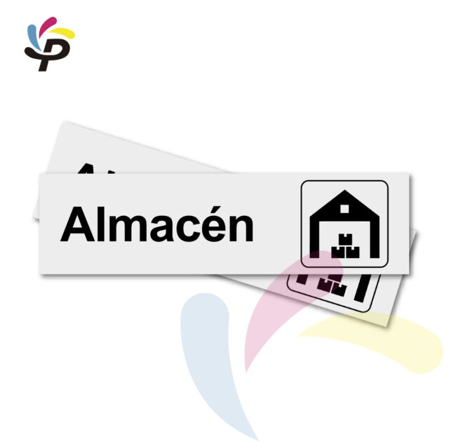 Almacén - Horizontal - Señalética de áreas 17x5cm