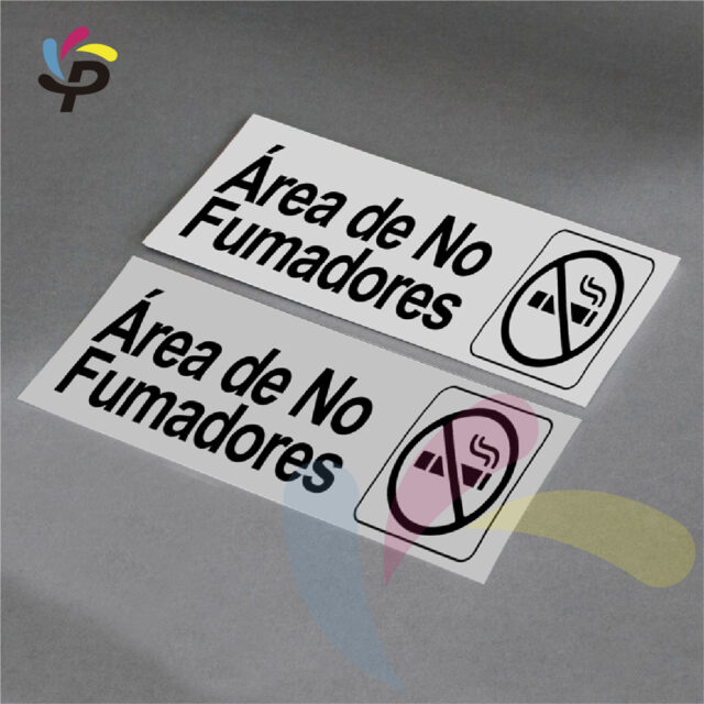 Area de fumadores - Horizontal - Señalética de áreas 17x5cm (1)