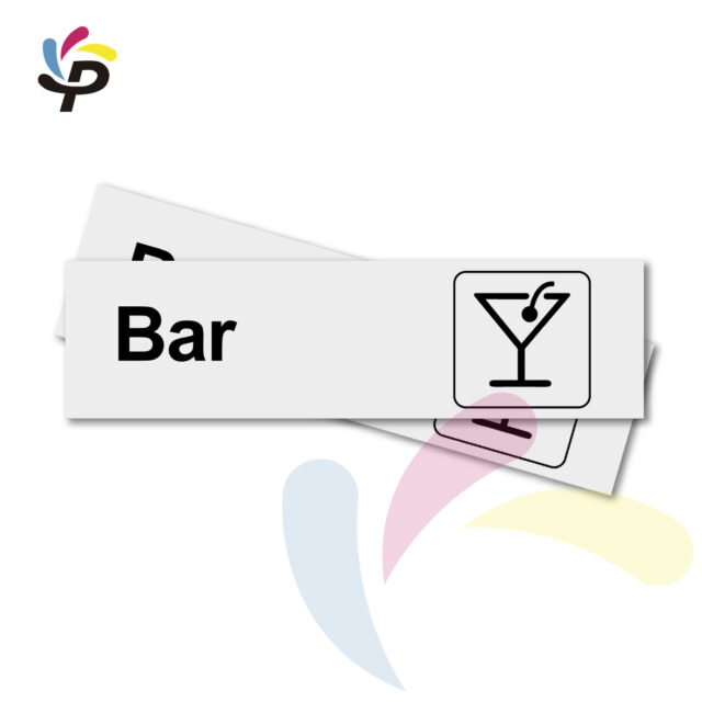 Bar - Horizontal - Señalética de áreas 17x5cm (2)