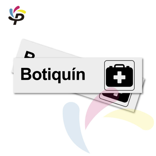 Botiquin - Horizontal - Señalética de áreas 17x5cm