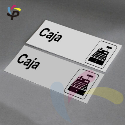 Caja - Horizontal - Señalética de áreas 17x5cm