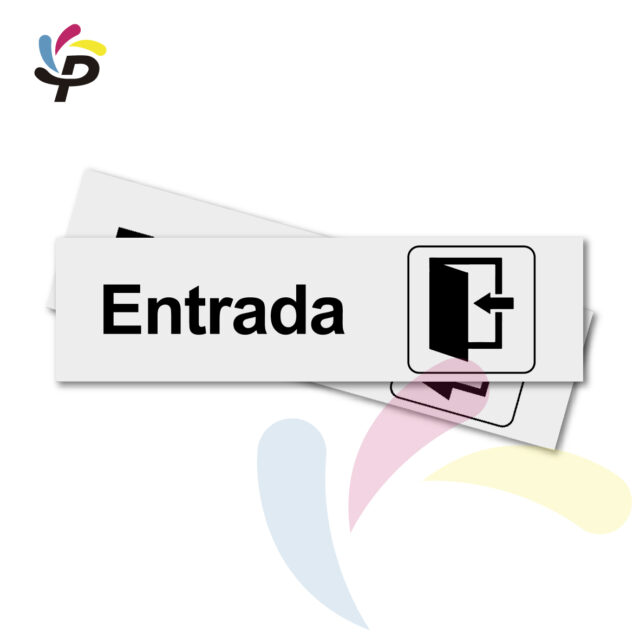 Entrada - Horizontal - Señalética de áreas 17x5cm (2)