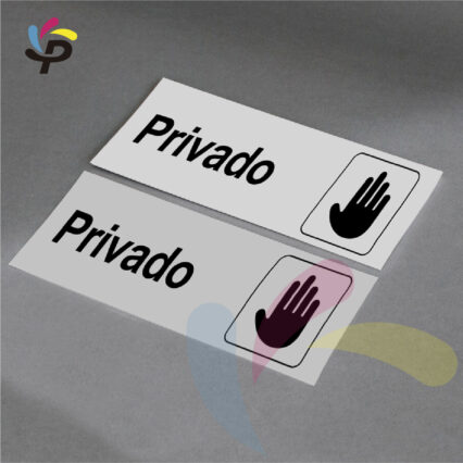 Privado - Horizontal - Señalética de áreas 17x5cm (1)