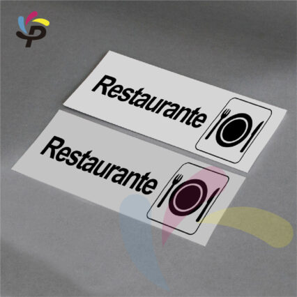 Restaurante - Horizontal - Señalética de áreas 17x5cm (1)