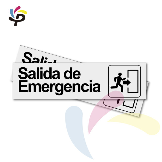 Sala de emergencia - Horizontal - Señalética de áreas 17x5cm (2)