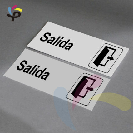 Salida - Horizontal - Señalética de áreas 17x5cm (1)