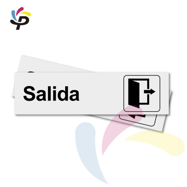 Salida - Horizontal - Señalética de áreas 17x5cm (2)
