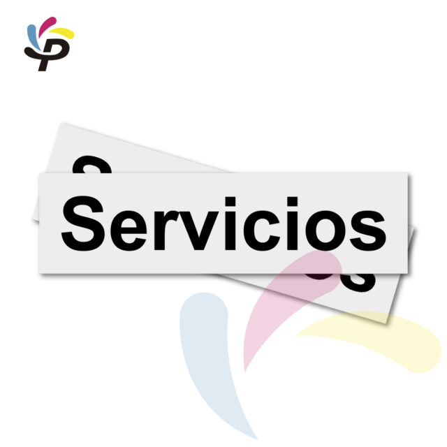 Servicios - Horizontal - Señalética de áreas 17x5cm (2)